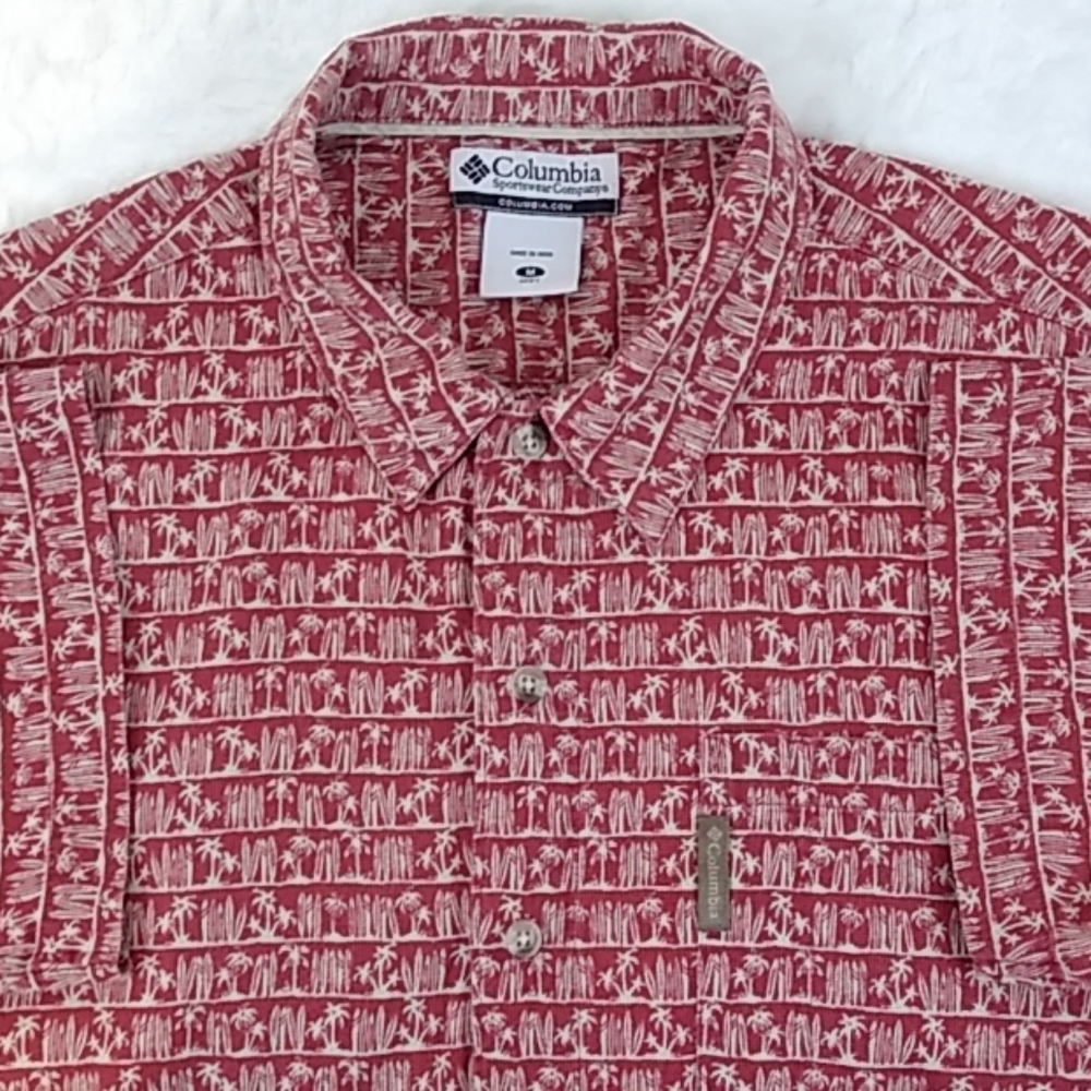 3/$15 Columbia Hawaiian Camp Shirt
